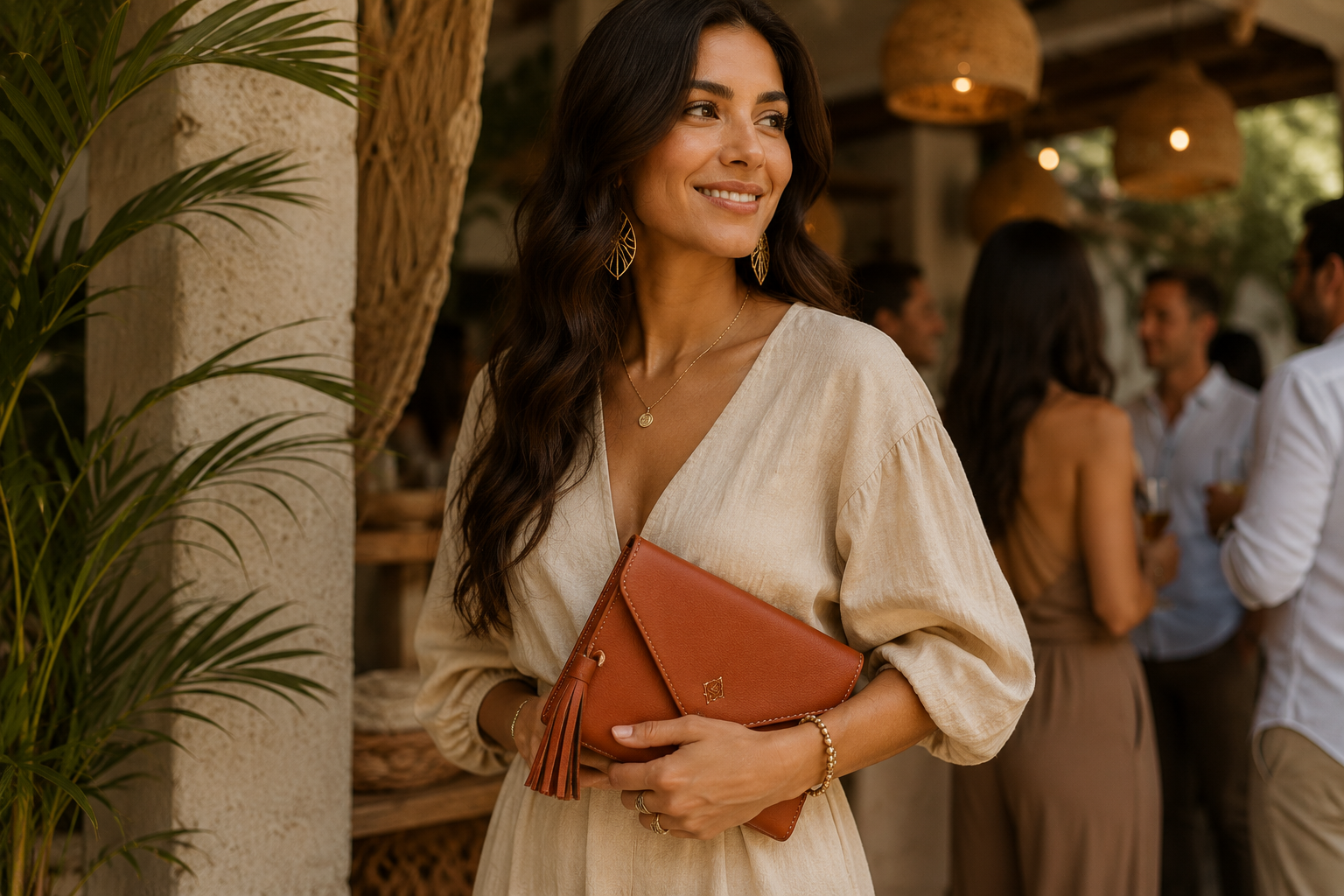 Woman using a QUIE bag